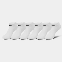 Nike Kids Cushioned No-Show Socks (6 Pack) White / Black