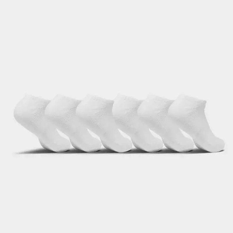 Nike Everyday Plus Cushioned Training No Show Socks (6 Pack) White / Black