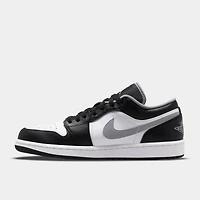 Jordan 1 Low Black / Particle Grey - White