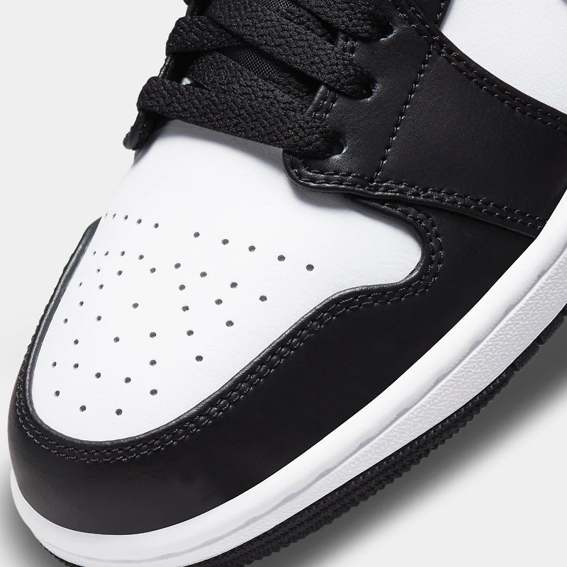 Jordan 1 Low Noir / Gris Particules - Blanc