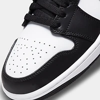 Jordan 1 Low Noir / Gris Particules - Blanc