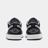 Jordan 1 Low Noir / Gris Particules - Blanc