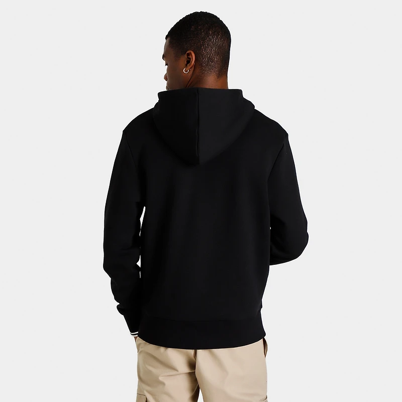 Fred Perry Tipped Pullover Hoodie / Black