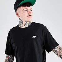 Nike Sportswear Club T-shirt Black / White - Dark Grey
