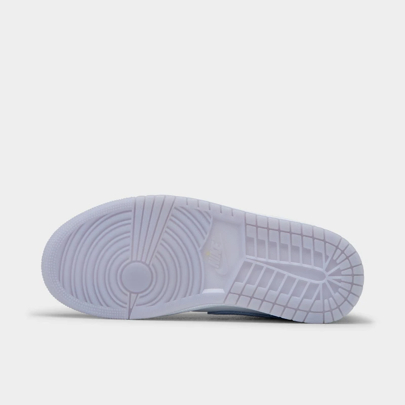 Jordan Women's 1 Mid White / Aluminum - Wolf Grey