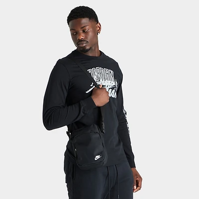 Nike Heritage Crossbody Bag Black / Black - White