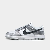 Nike Women's Dunk Low Metallic Silver / Off Noir - White