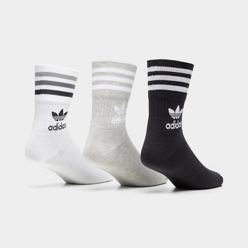 adidas Originals Mid Cut Crew Socks (3 Pack) / Multi