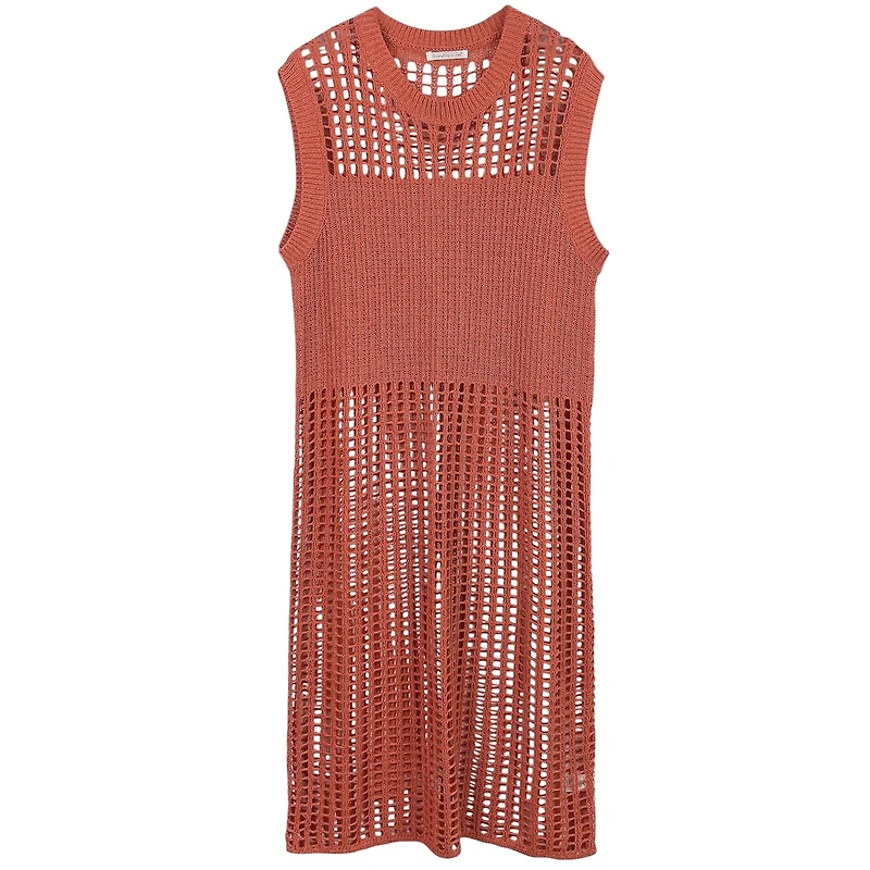 70059 Block Crochet Dress