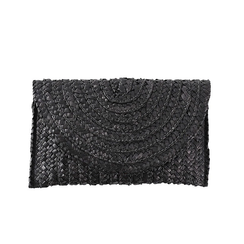 90138 Colorful Straw Clutch