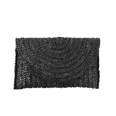 90138 Colorful Straw Clutch