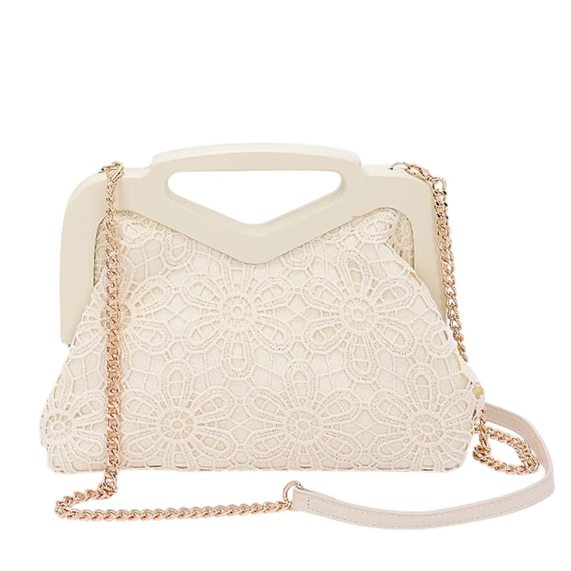 90026 Crochet Wood Clutch