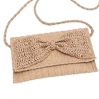 90022 Ribbon Flap Clutch