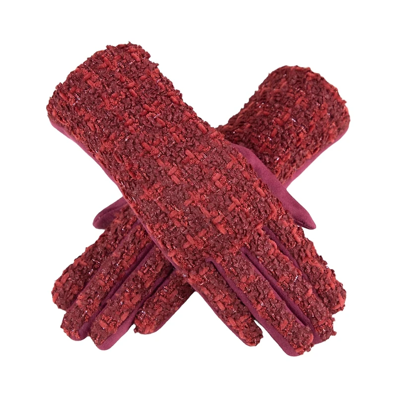 00114.7 Gloves - Plaid Tweed
