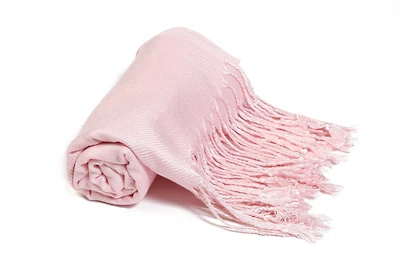 10132 Pashmina Solid Baby Pink