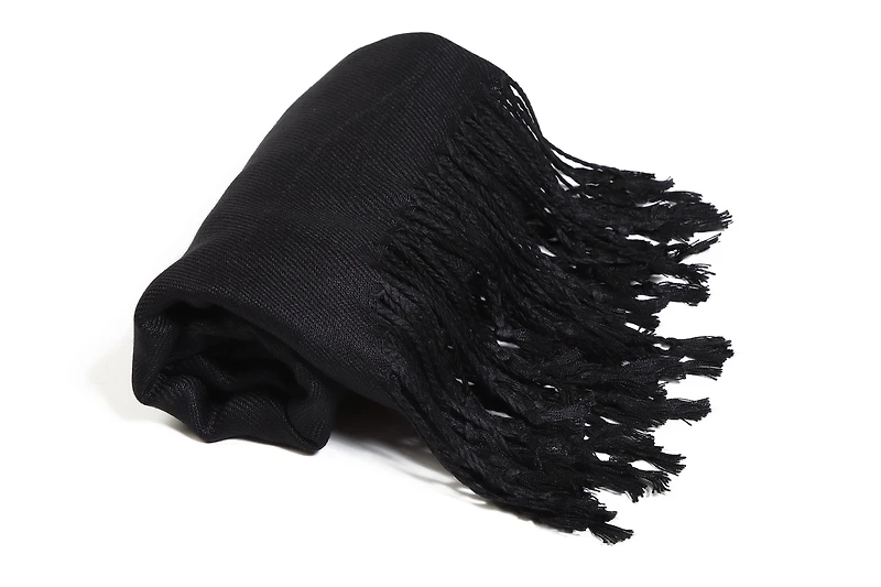 10101 Pashmina Solid Black