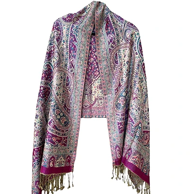 W30236.1 Long Paisley Pash Pink