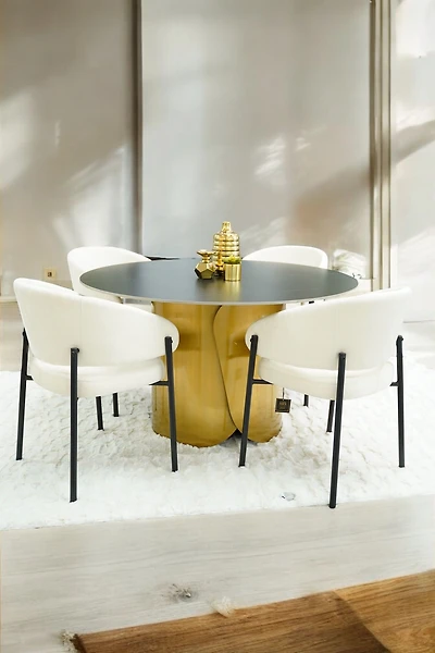 51" ALESSIA  ROUND DINING TABLE