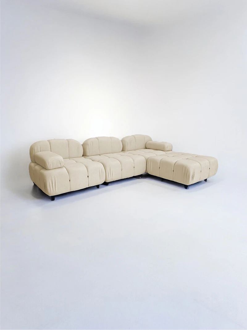 Antonella Sofa  Set/4- Lt. Cream