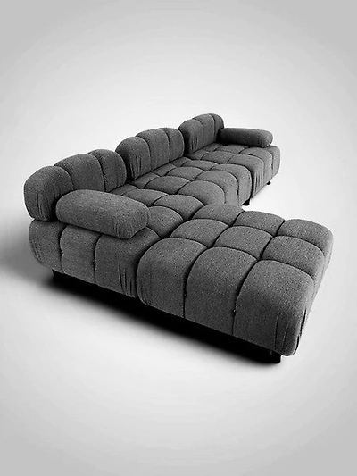 Antonella Sofa Set/4- Drk. Grey