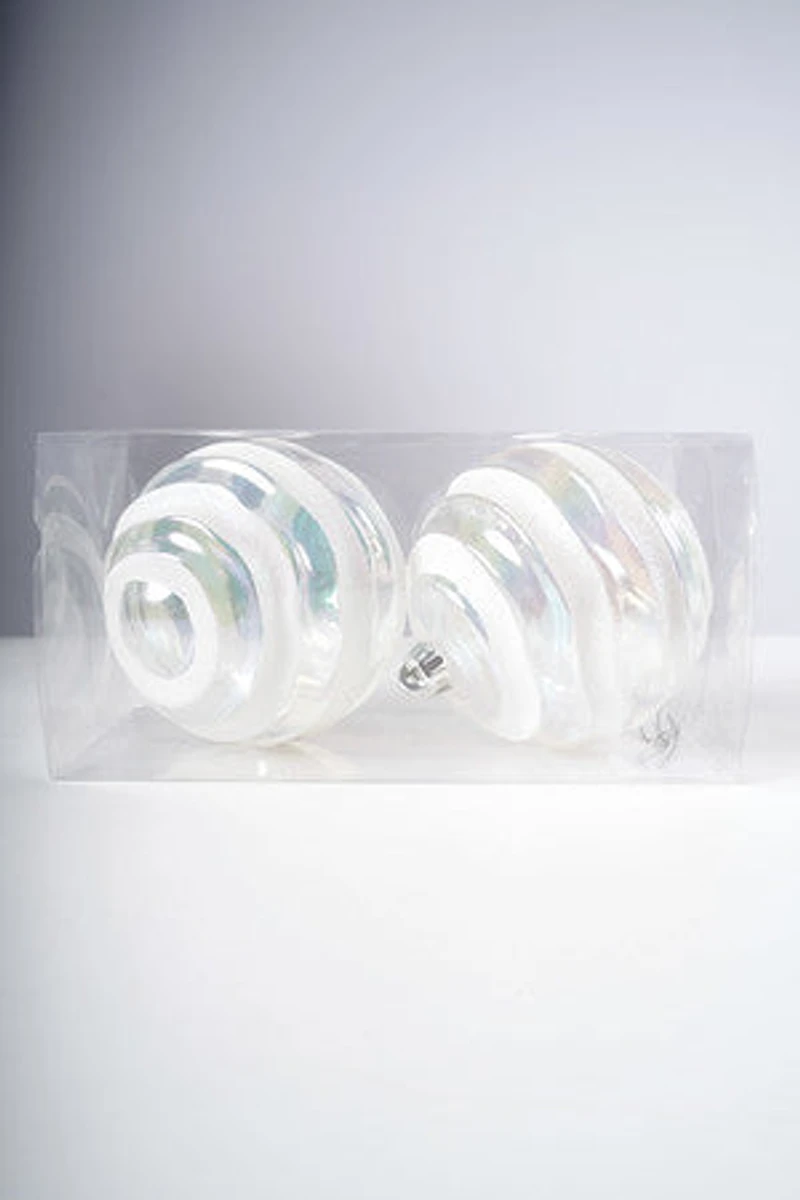 6" WHITE IRID BALL