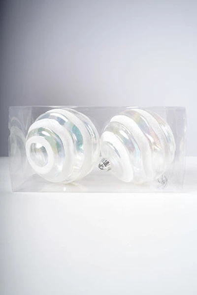 6" WHITE IRID BALL