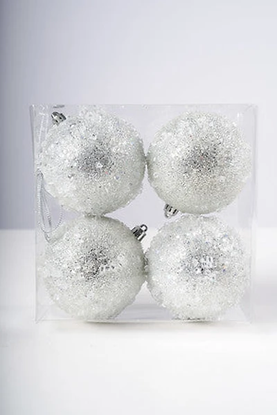 3" Silver Confetti Ball