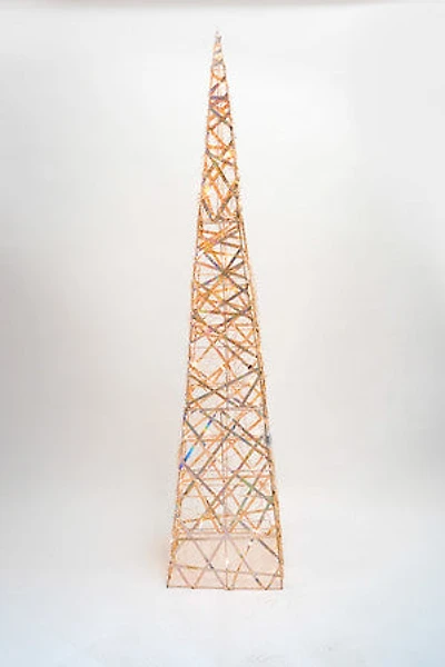 72" Square Cone Gold w/plug lights
