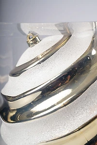 12" White/Gold Ball