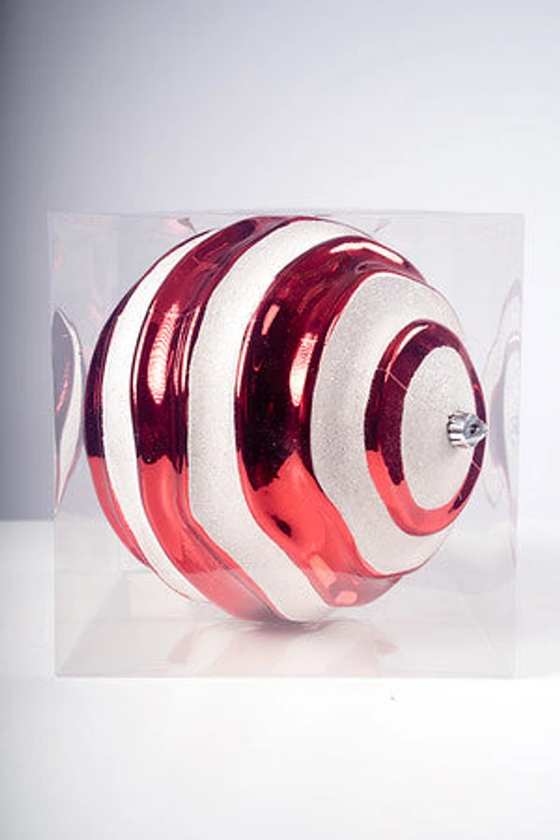 10" White/Red Ball