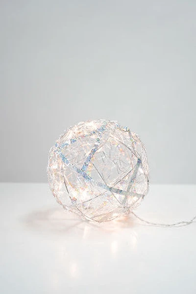 10" Silver Ball w/plug lights