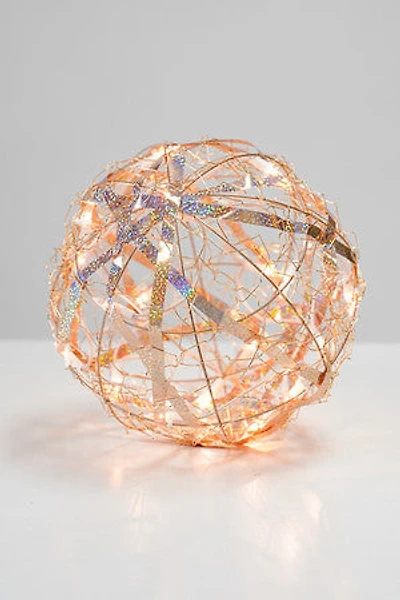 10" Gold Ball w/plug lights