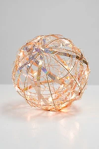 10" Gold Ball w/plug lights