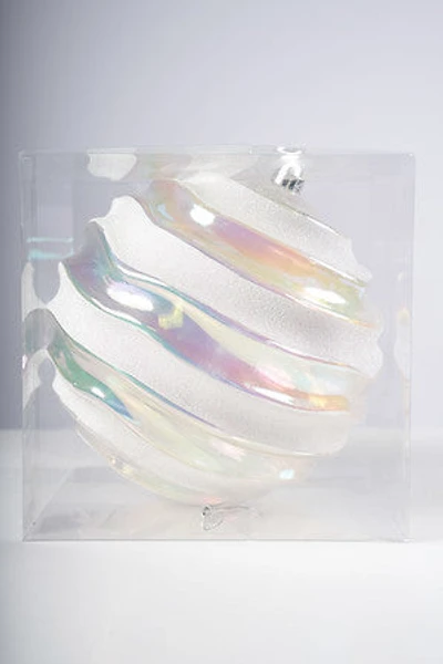 10" White Irid Ball