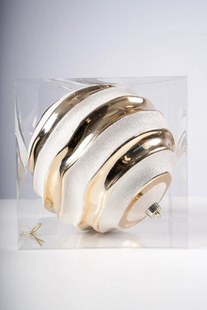 10" White/Gold Ball