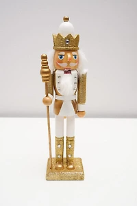 12" Wooden Nutcracker Gold
