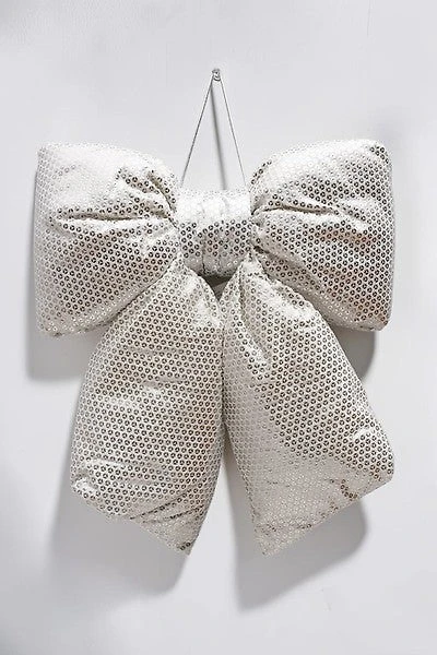 12" x 17" Silver Hang Bow