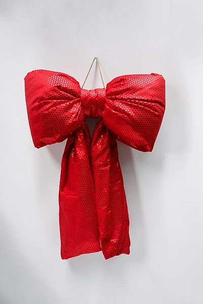 16" x 24" Red Hang Bow