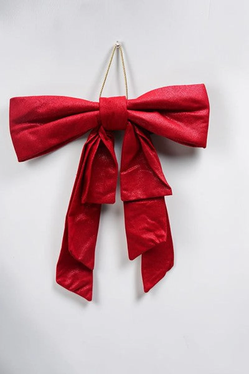 16" x 19" Red Hang Bow