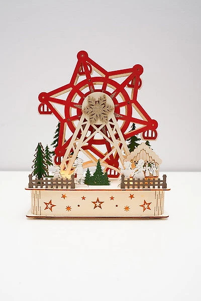 10" Wooden Ferris Wheel in Box