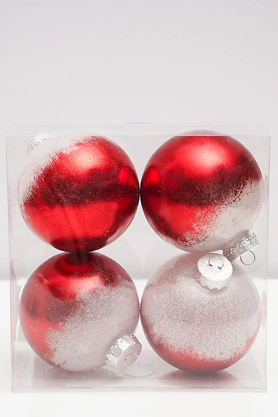 4" Red/Silver Ball