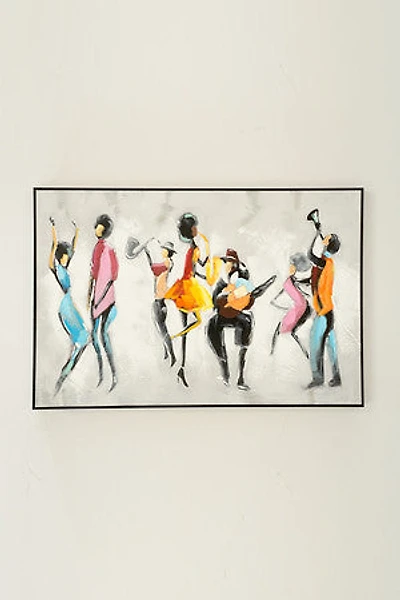 32" X 48" DANCING II /BLACK FRAME