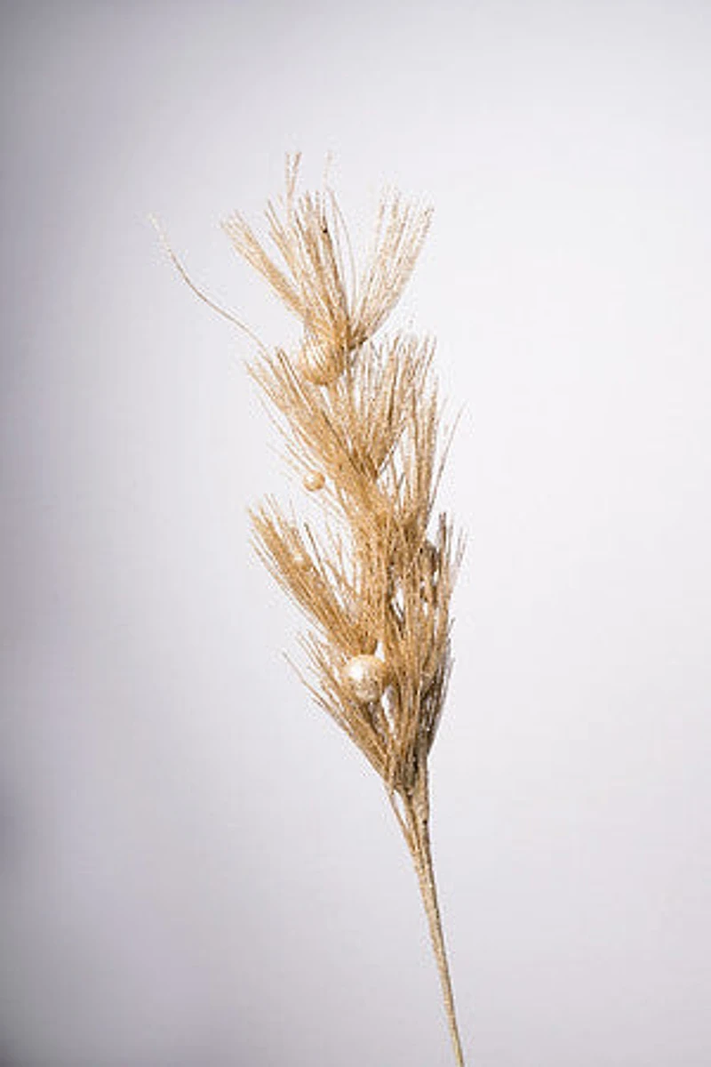 32" Glittered Pine Spray Champagne