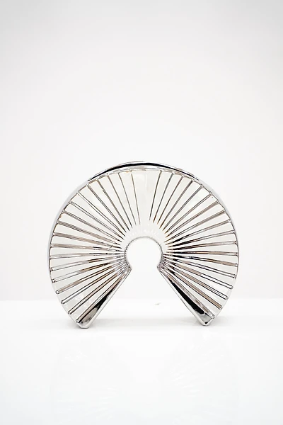 10"  Titanium Silver Vase