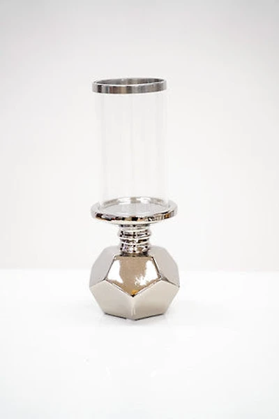 5" Titanium Silver Candelholder