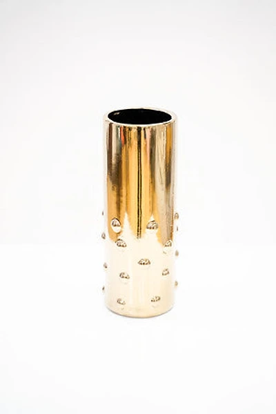 12"  Titanium Gold Vase