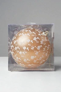 8" Ball Matte Gold W/Snow