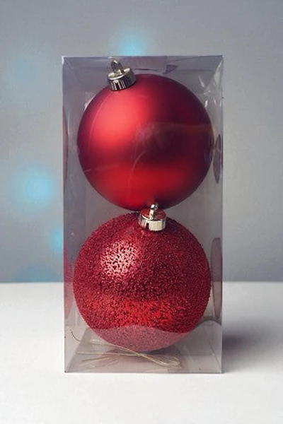 6" Ball Matte Red/Shiny Red