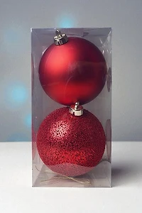 6" Ball Matte Red/Shiny Red