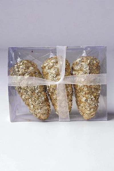 5 1/2" Glittered Pinecone